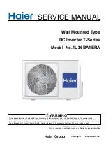 Preview for 1 page of Haier T-Series Service Manual