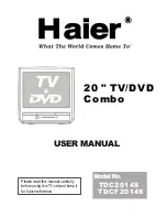 Preview for 1 page of Haier TDC2014S User Manual