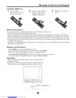 Preview for 9 page of Haier TDVCF2016 Owner'S Manual