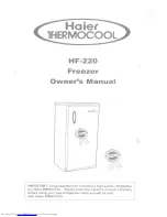 Haier Thermocool HF-220 Owner'S Manual preview