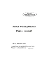 Haier Thermocool HWM110-287S User Manual preview