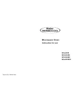 Preview for 1 page of Haier Thermocool MD-2280M Instructions For Use Manual