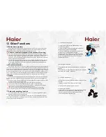 Предварительный просмотр 9 страницы Haier Tiana HW1007NZP User Manual