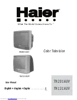 Haier TN131AUV User Manual предпросмотр