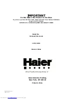 Preview for 13 page of Haier TN131AUV User Manual