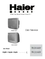 Haier TN201AUV User Manual preview