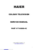 Haier TV-8888-42 Service Manual предпросмотр