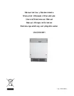 Preview for 1 page of Haier UN-DW655FI Use And Maintenance Manual