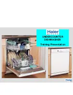 Предварительный просмотр 1 страницы Haier UNDERCOUNTER DISHWASHER Training Presentation