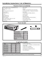 Предварительный просмотр 5 страницы Haier USYM09UCDSA Installation Instructions Manual