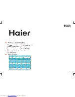 Preview for 2 page of Haier washing machine Instruction Manual