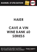 Haier WINE BANK 60 User Manual preview