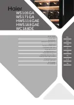 Preview for 1 page of Haier WS105GA User Manual