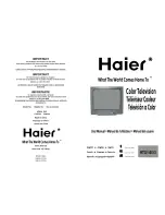 Preview for 1 page of Haier WSD-1416 User Manual