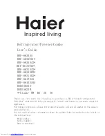 Haier WW User Manual предпросмотр