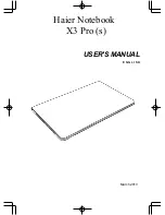 Haier X3 PRO User Manual preview