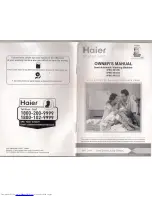 Preview for 1 page of Haier XPB62-0613AQ Owner'S Manual