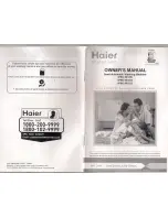 Haier XPB62-0613RU Owner'S Manual preview