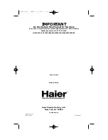 Предварительный просмотр 31 страницы Haier XQB60-91AF - 07-01 User Manual