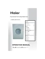 Haier XQG50-ABA1100CTX Operation Manual preview