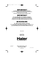 Preview for 25 page of Haier XQG65-8SU - 07-01 User Manual