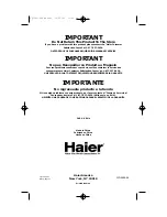 Preview for 23 page of Haier XQJ100-96A - 09-01 User Manual