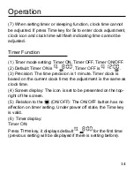 Preview for 15 page of Haier YR-E17 Operation & Installation Manual