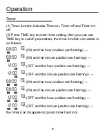 Preview for 10 page of Haier YR-E17A Operation & Installation Manual