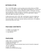 Preview for 2 page of Hailink SP116NN00R User Manual