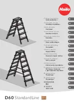 Hailo D60 StandardLine 8655 Series Instructions For Use Manual preview