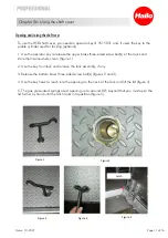 Preview for 11 page of Hailo Professional HS 8 Assembly And User Instructions Manual