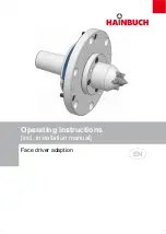 Hainbuch Face driver Operating Instructions Manual preview