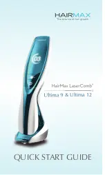 Предварительный просмотр 1 страницы HairMax LaserComb Ultima 9 Quick Start Manual