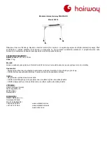 Preview for 1 page of hairway STANDARD 53416 Quick Start Manual