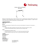 Preview for 2 page of hairway STANDARD 53416 Quick Start Manual