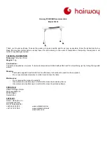 Preview for 3 page of hairway STANDARD 53416 Quick Start Manual