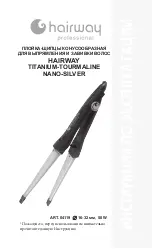 hairway Titanium-Tourmaline 04119 Instructions Manual preview