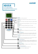 Предварительный просмотр 1 страницы HAISEN HD05R User Manual