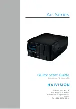 Preview for 1 page of Haivision Air Series Quick Start Manual