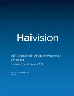 Haivision MB6 Installation Manual preview