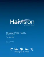 Предварительный просмотр 1 страницы Haivision Stingray 2 User Manual