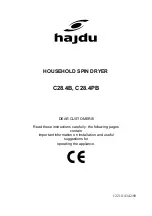 Предварительный просмотр 9 страницы hajdu C28.4B Instructions Manual