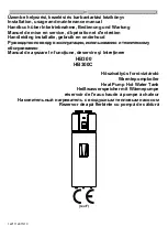 Preview for 1 page of hajdu HB300C Installation, Usage And Maintenance Manual