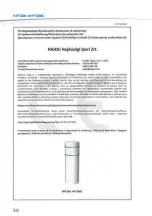 Предварительный просмотр 50 страницы hajdu HPT300 Installation, Operating And Maintenance Manual