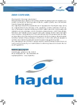 Предварительный просмотр 17 страницы hajdu IDE100F ErP Instructions For Installation And Use Manual