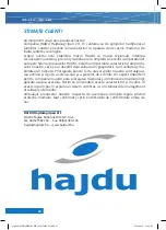 Preview for 82 page of hajdu IDE100S ErP Instructions For Installation And Use Manual