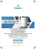 Preview for 1 page of hajdu Z100ErP Installation And Owner'S Manual