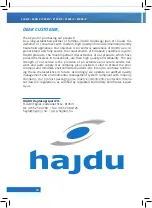 Предварительный просмотр 16 страницы hajdu Z100ErP Installation And Owner'S Manual