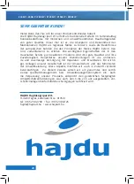 Preview for 28 page of hajdu Z100ErP Installation And Owner'S Manual