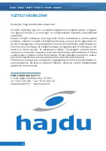 Предварительный просмотр 4 страницы hajdu Z120ErP Installation And Owner'S Manual